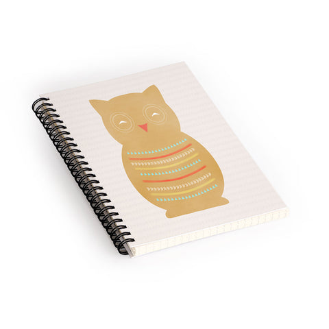 Allyson Johnson Native Owl Spiral Notebook