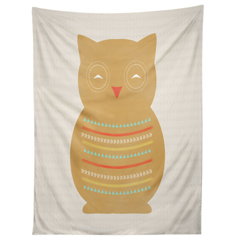 Allyson Johnson Native Owl Tapestry