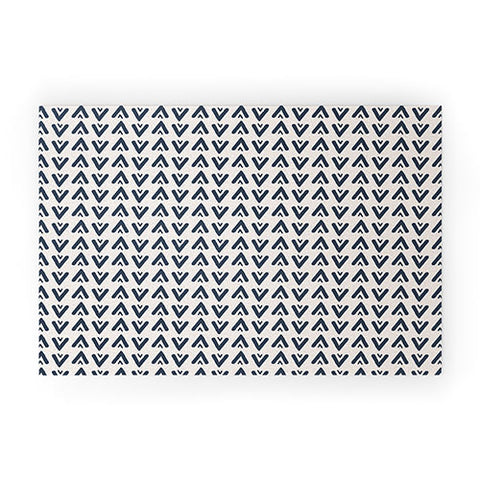 Allyson Johnson Navy Arrows Welcome Mat