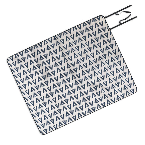 Allyson Johnson Navy Arrows Picnic Blanket