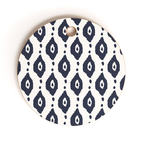 Allyson Johnson Navy iKat Cutting Board Round