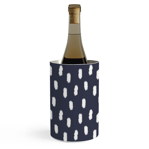 Allyson Johnson Navy Strokes Wine Chiller