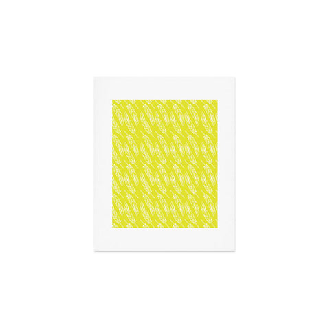 Allyson Johnson Neon Feathers Art Print