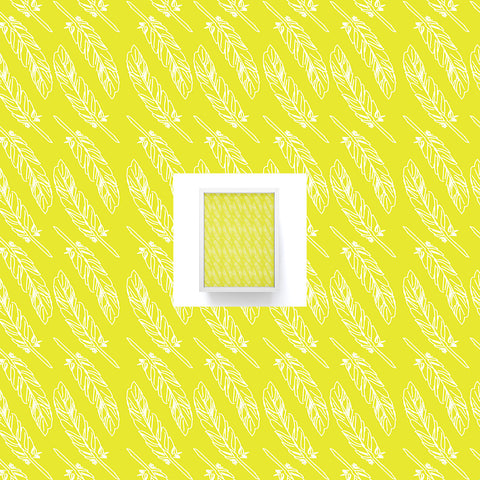 Allyson Johnson Neon Feathers Framed Mini Art Print