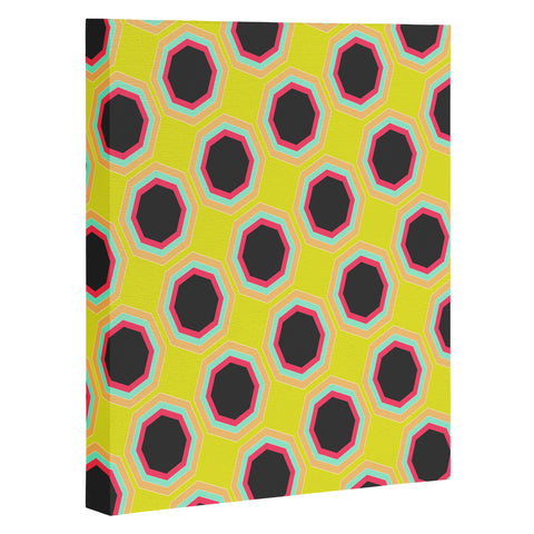 Allyson Johnson Neon Pattern Art Canvas