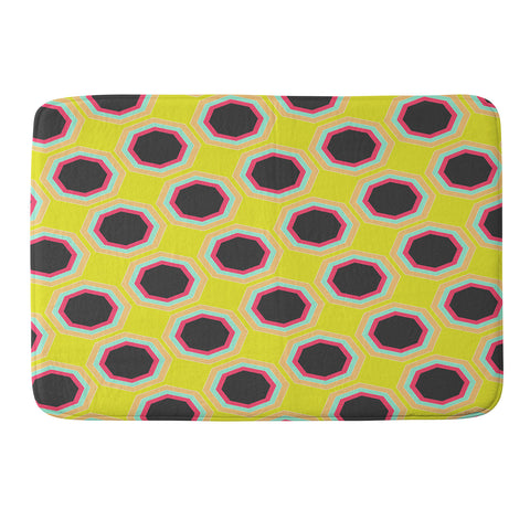 Allyson Johnson Neon Pattern Memory Foam Bath Mat