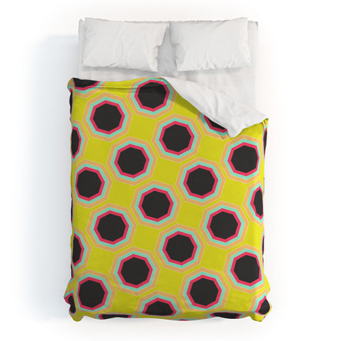 Allyson Johnson Neon Pattern Duvet Cover