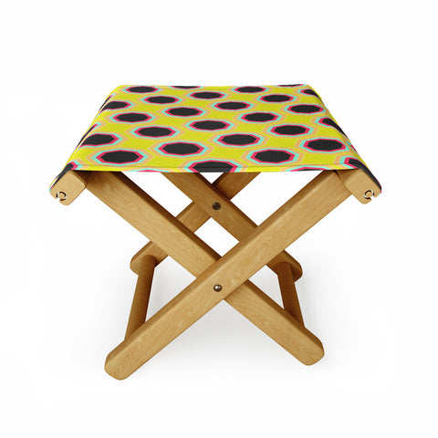 Allyson Johnson Neon Pattern Folding Stool