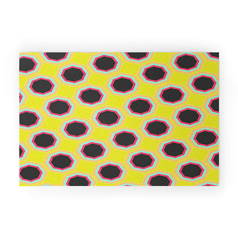 Allyson Johnson Neon Pattern Welcome Mat