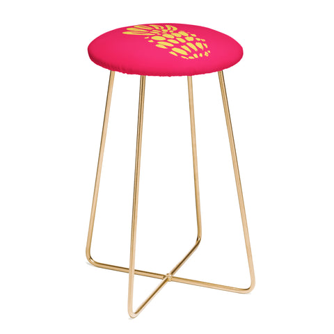 Allyson Johnson Neon Pineapple Counter Stool