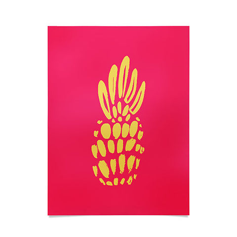 Allyson Johnson Neon Pineapple Poster