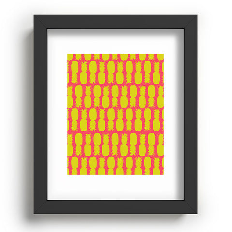 Allyson Johnson Neon Pineapples Recessed Framing Rectangle