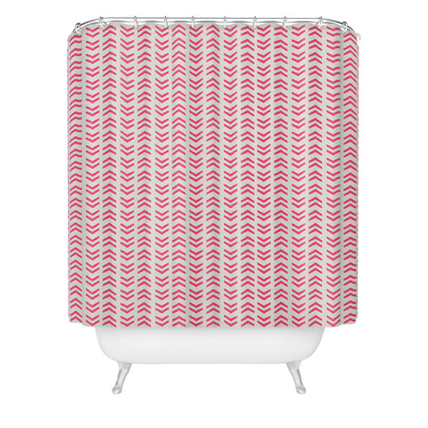 Allyson Johnson Neon Pink Shower Curtain