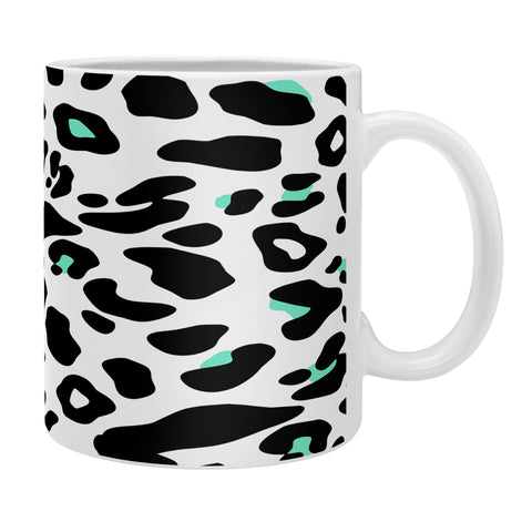 Allyson Johnson Neon Turquoise Leopard Coffee Mug