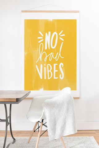 Allyson Johnson No Bad vibes Art Print And Hanger