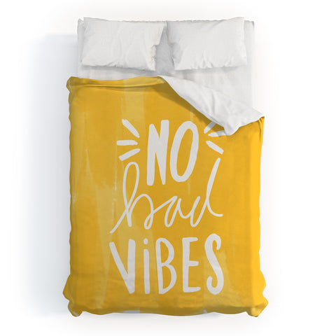 Allyson Johnson No Bad vibes Duvet Cover