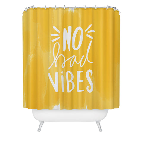 Allyson Johnson No Bad vibes Shower Curtain
