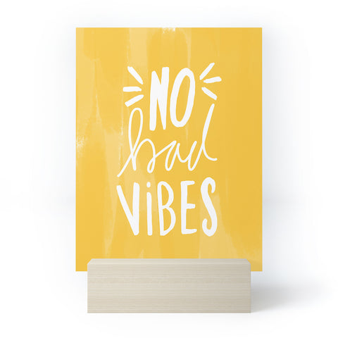 Allyson Johnson No Bad vibes Mini Art Print