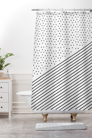 Allyson Johnson Opposites Attract Shower Curtain And Mat