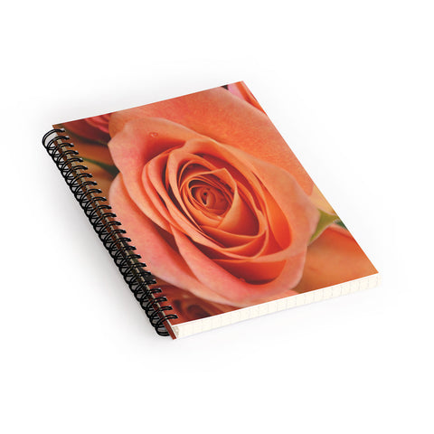 Allyson Johnson Orange Rose Bud Spiral Notebook