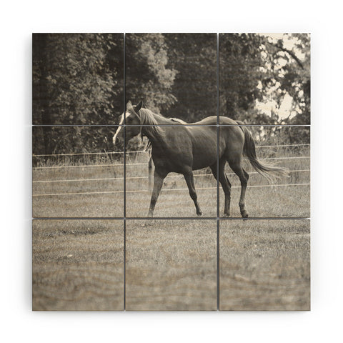 Allyson Johnson Out In The Pasture Wood Wall Mural