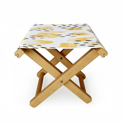 Allyson Johnson Paige Bold Abstract Folding Stool