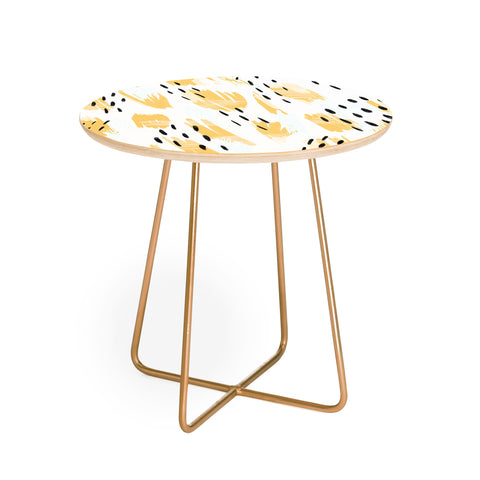 Allyson Johnson Paige Bold Abstract Round Side Table