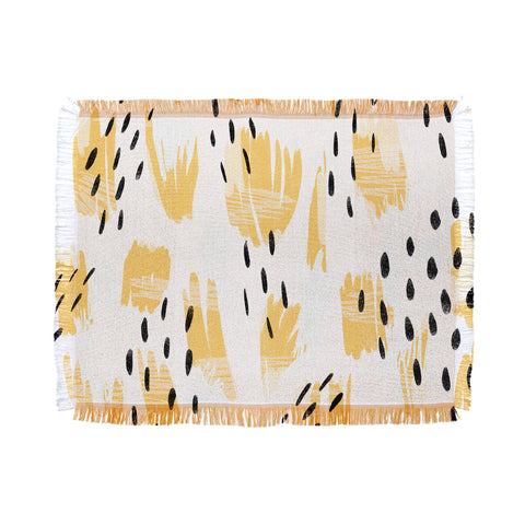 Allyson Johnson Paige Bold Abstract Throw Blanket