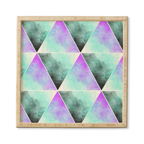 Allyson Johnson Painted Triangles Framed Wall Art