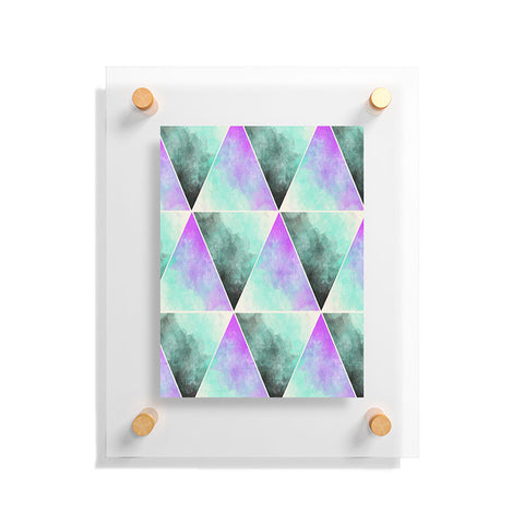 Allyson Johnson Painted Triangles Floating Acrylic Print