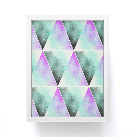 Allyson Johnson Painted Triangles Framed Mini Art Print