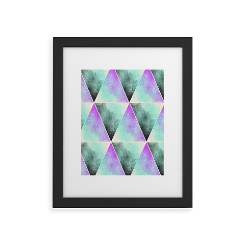 Allyson Johnson Painted Triangles Framed Art Print