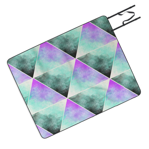 Allyson Johnson Painted Triangles Picnic Blanket