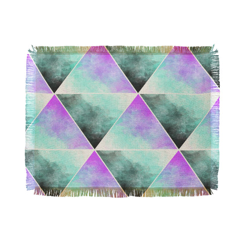 Allyson Johnson Painted Triangles Throw Blanket