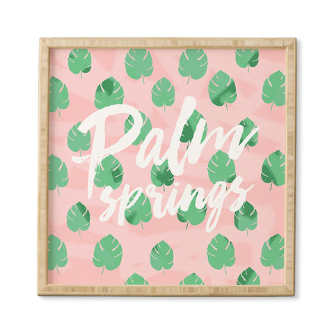 Allyson Johnson Palm Leaves Palm Springs Framed Wall Art