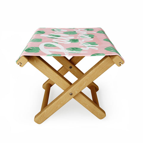 Allyson Johnson Palm Leaves Palm Springs Folding Stool