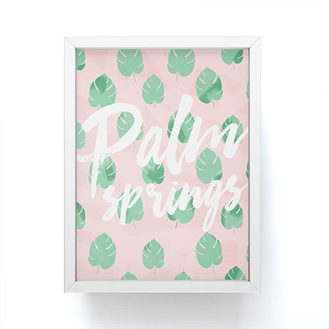 Allyson Johnson Palm Leaves Palm Springs Framed Mini Art Print