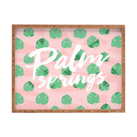 Allyson Johnson Palm Leaves Palm Springs Rectangular Tray