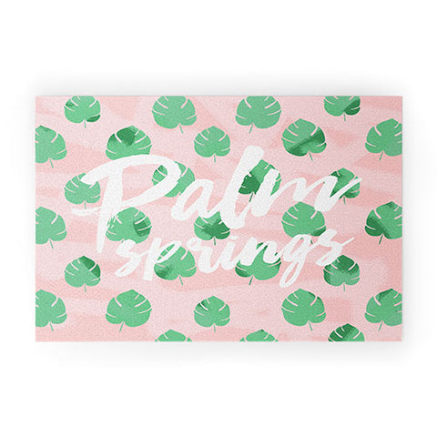 Allyson Johnson Palm Leaves Palm Springs Welcome Mat