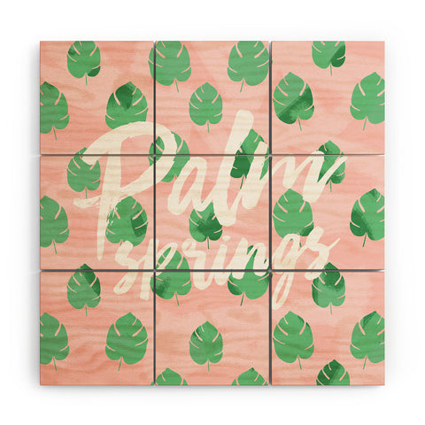 Allyson Johnson Palm Leaves Palm Springs Wood Wall Mural