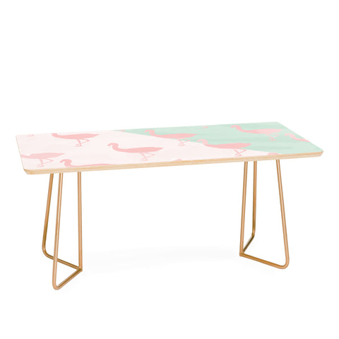 Allyson Johnson Palm Spring Flamingos Coffee Table