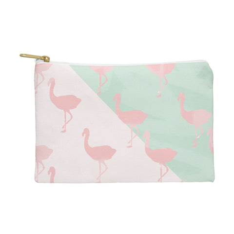 Allyson Johnson Palm Spring Flamingos Pouch
