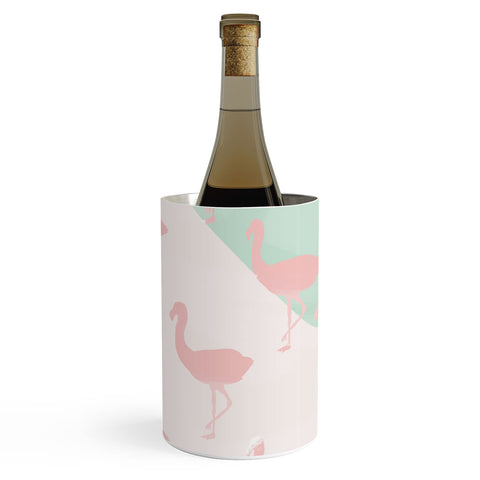 Allyson Johnson Palm Spring Flamingos Wine Chiller