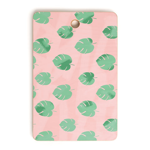 Allyson Johnson Palm Spring Leaves 2 Cutting Board Rectangle