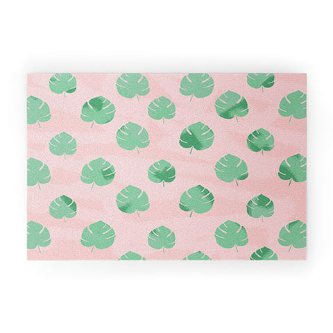 Allyson Johnson Palm Spring Leaves 2 Welcome Mat