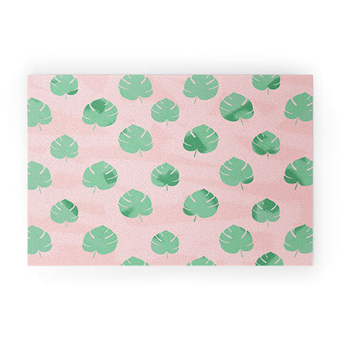 Allyson Johnson Palm Spring Leaves 2 Welcome Mat