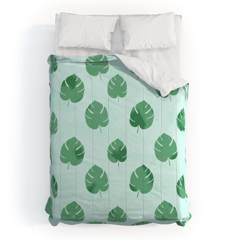 Allyson Johnson Palm Spring Leaves Comforter