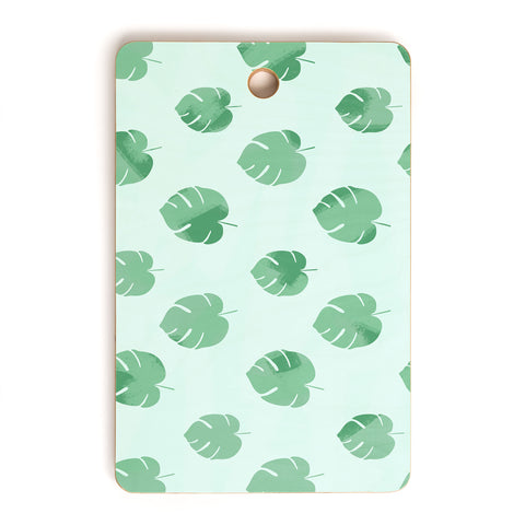 Allyson Johnson Palm Spring Leaves Cutting Board Rectangle