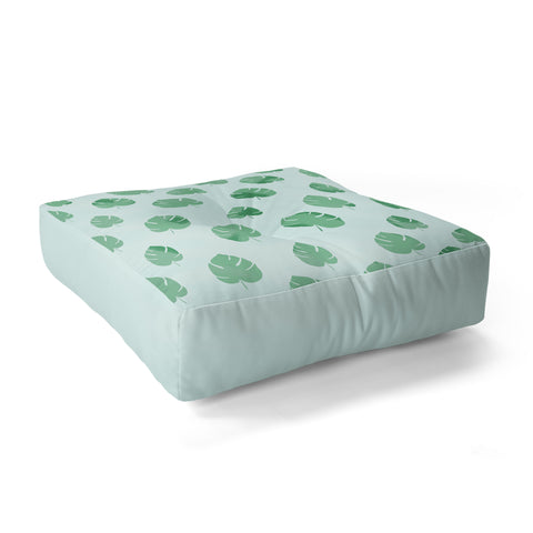 Allyson Johnson Palm Spring Leaves Floor Pillow Square