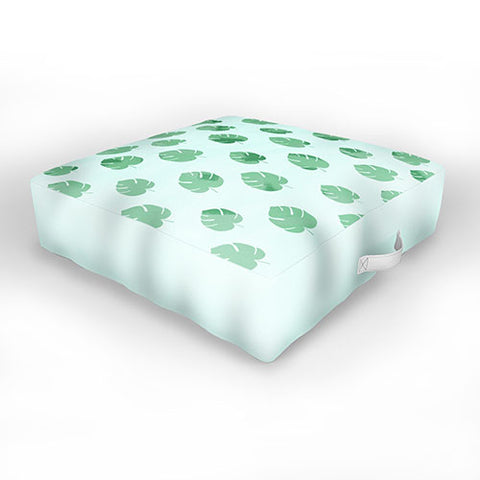 Allyson Johnson Palm Spring Leaves Outdoor Floor Cushion